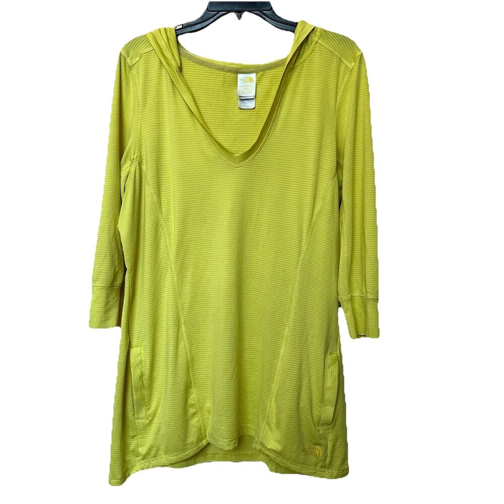 The North Face Performance Hoodie Women’s XL Neon Lime Green Yellow Lightweight